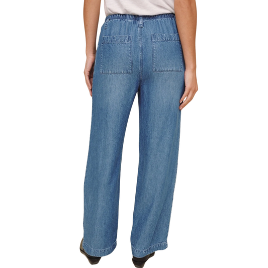 DRAWSTRING JEAN INDIGO MIST WASH