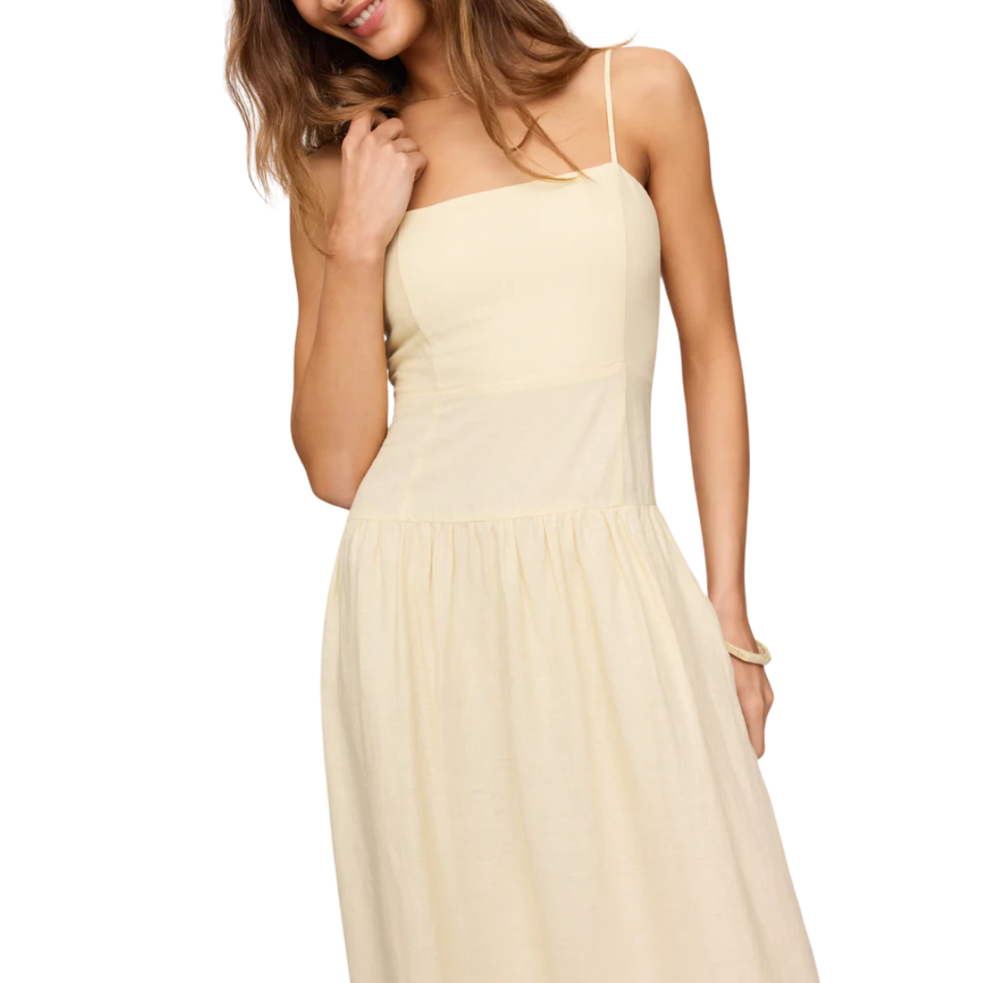 GEORGIE MAXI DRESS LEMON CHIFFON