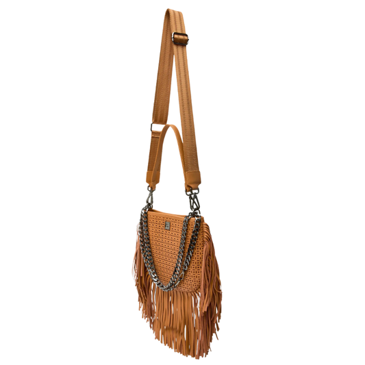 FREE SPIRIT FRINGE SADDLE TERRACOTTA