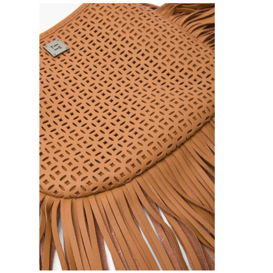 FREE SPIRIT FRINGE SADDLE TERRACOTTA