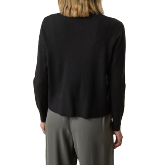 NIA KNIT CARDIGAN BLACK