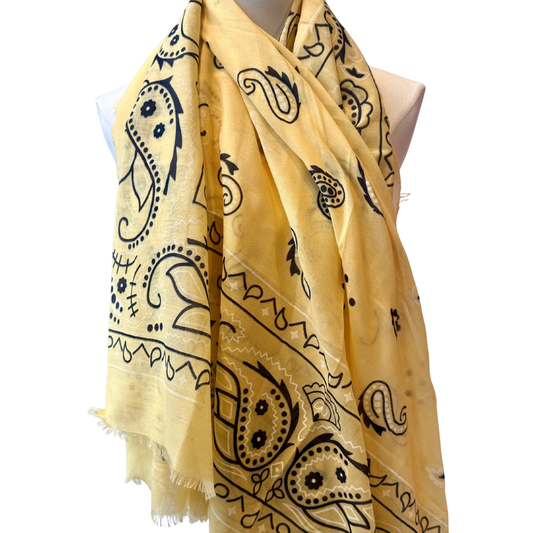 ELOISE BANDANA SCARF YELLOW