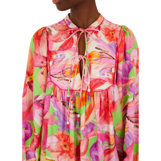 ARTSY FLORA MINI DRESS