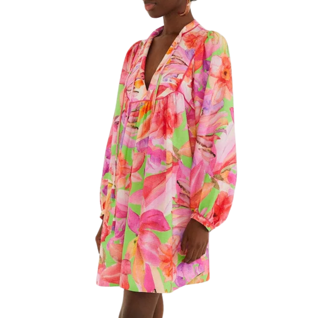 ARTSY FLORA MINI DRESS