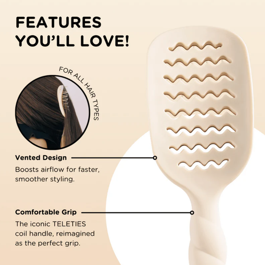 VENTED BRUSH - THICK HAIR TAN