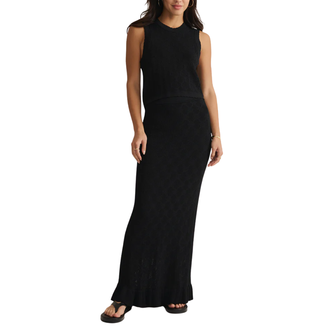 RAMONA SWEATER TANK BLACK