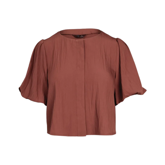 ARDEN BLOUSE DEEP RUST