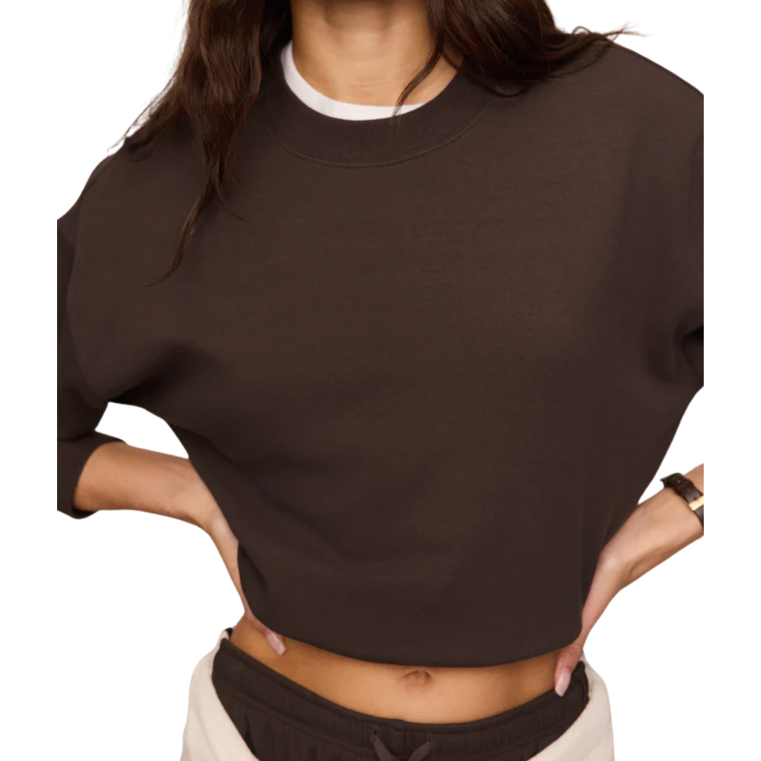 COMEBACK SWEATSHIRT DARK CHOCOLATE
