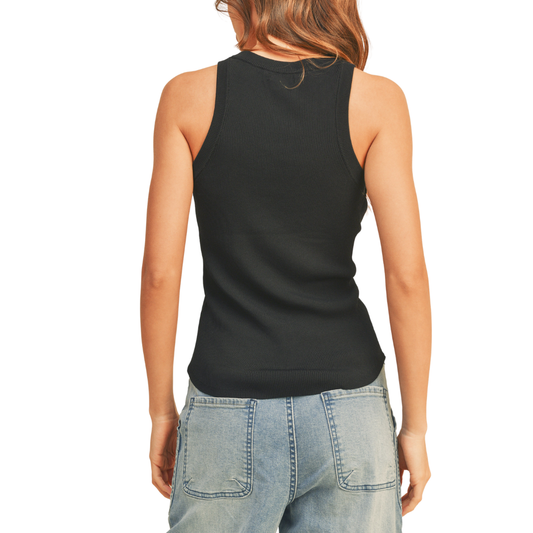 CLASSIC RIBBED TANK BLACK
