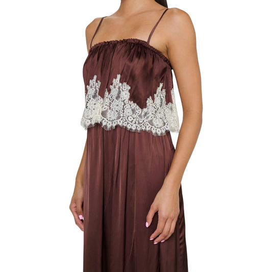 EMMYLOU MAXI DRESS CHOCOLATE
