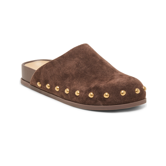 JONEY STUD DARK BROWN SUEDE