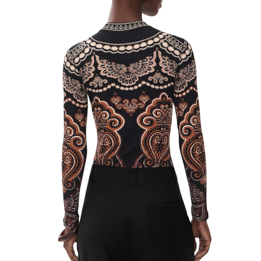 NICOLE JERSEY BODYSUIT BLACK