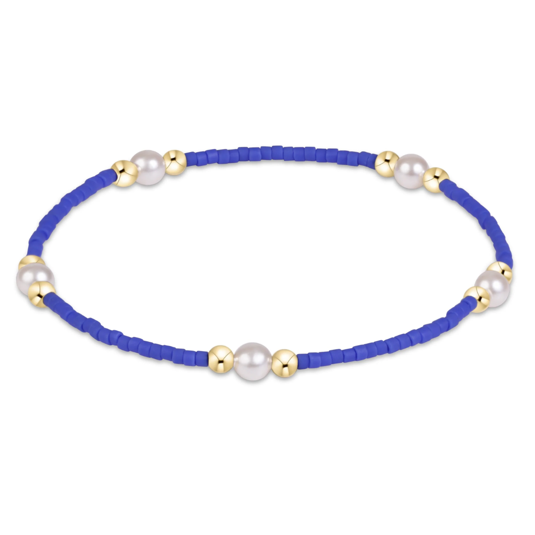 GAMEDAY HOPE PURPOSE PEARL BLUE BRACELET