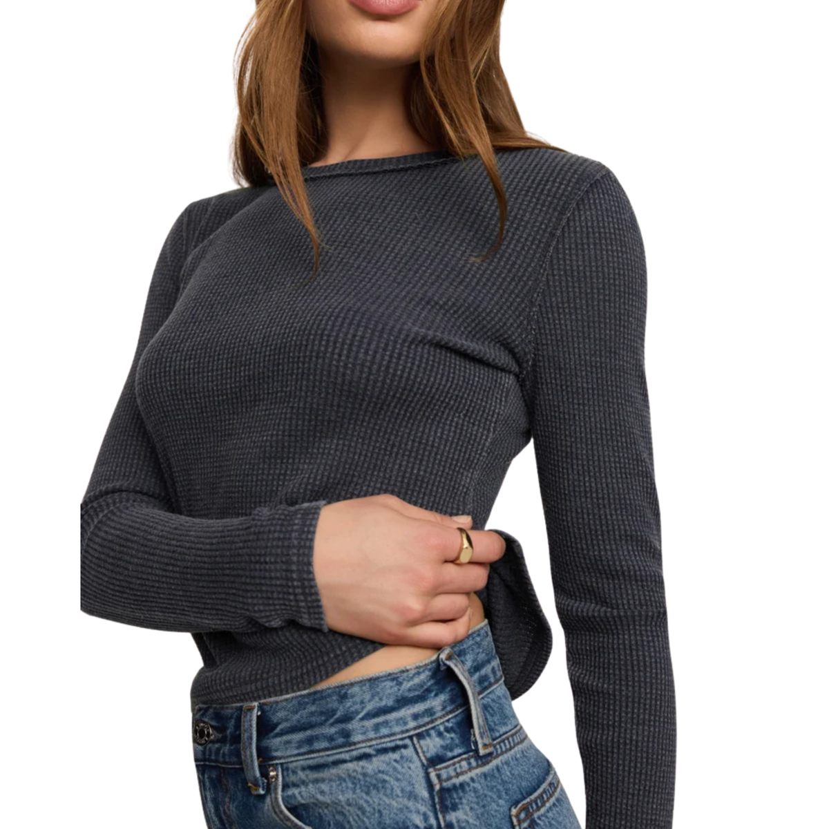 ARLET THERMAL TOP OXFORD BLUE