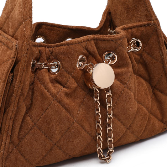 ROYALTY SHOULDER BAG COGNAC