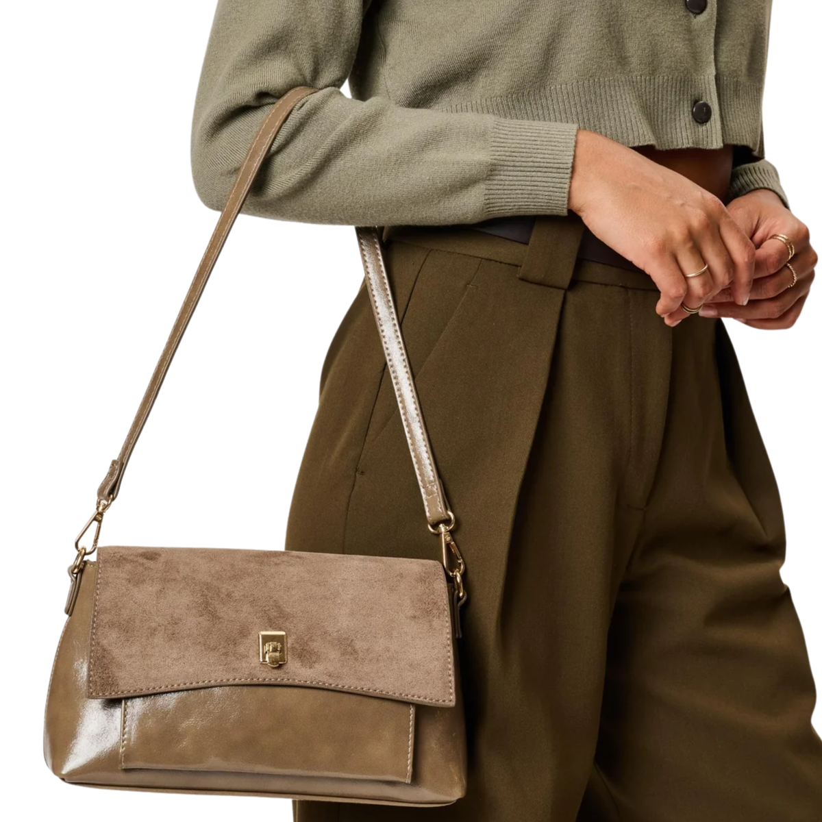 ALY CROSSBODY TAUPE