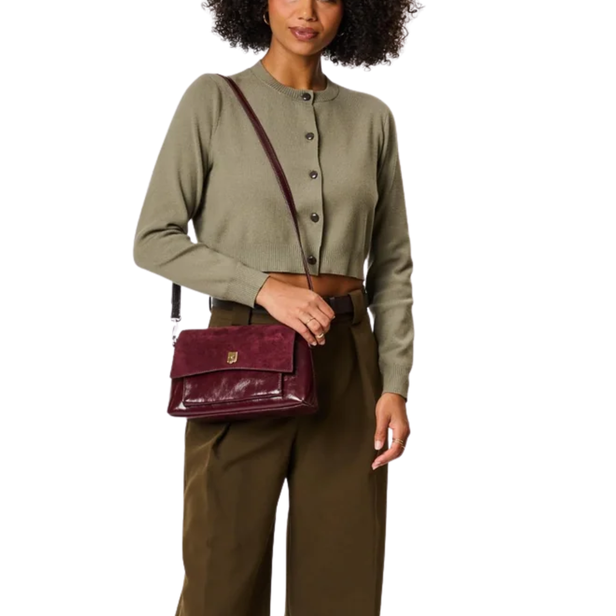 ALY CROSSBODY BURGUNDY