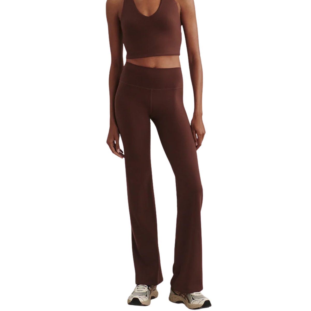 ALWAYS FLARE LEGGING 32 DEEP MAHOGANY