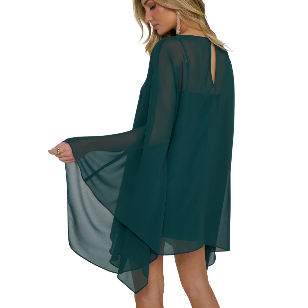 OLSEN MINI DRESS EMERALD