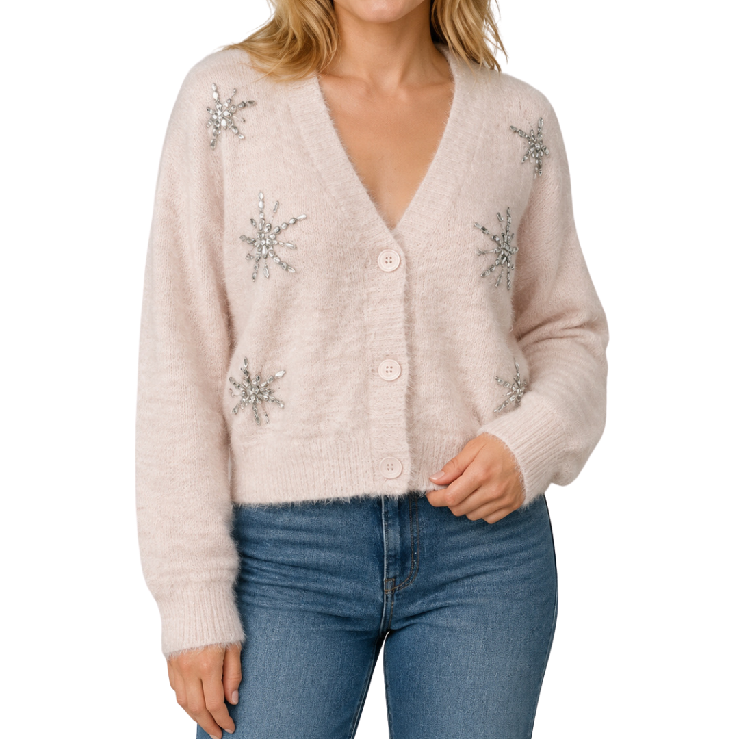 STARLIGHT SPARKLE CARDIGAN PINK