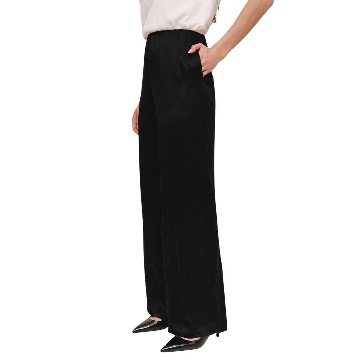 SLEEK WIDE LEG PANT BLACK