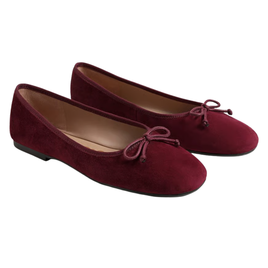 ALIE BALLET FLAT FRENCH MERLOT