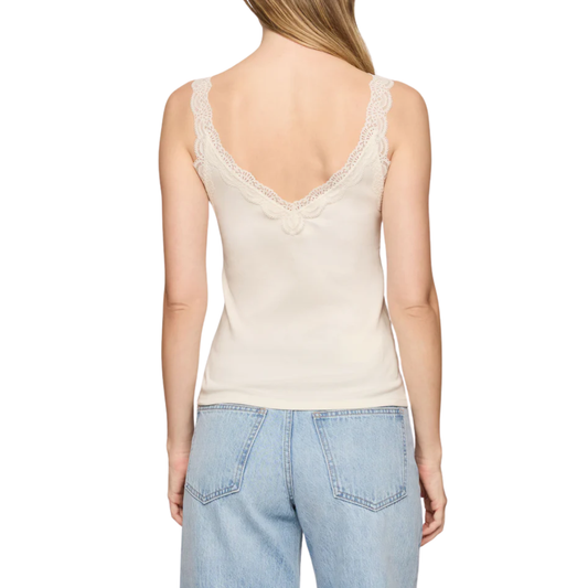 EVE LACE TANK SANDSTONE