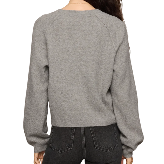WESTMONT HENLEY SWEATER CLASSIC HEATHER GREY