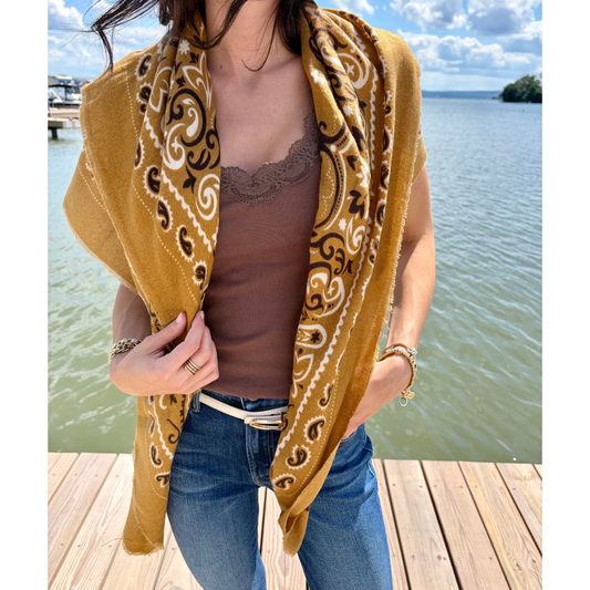 JULIETTE BANDANA SCARF YELLOW