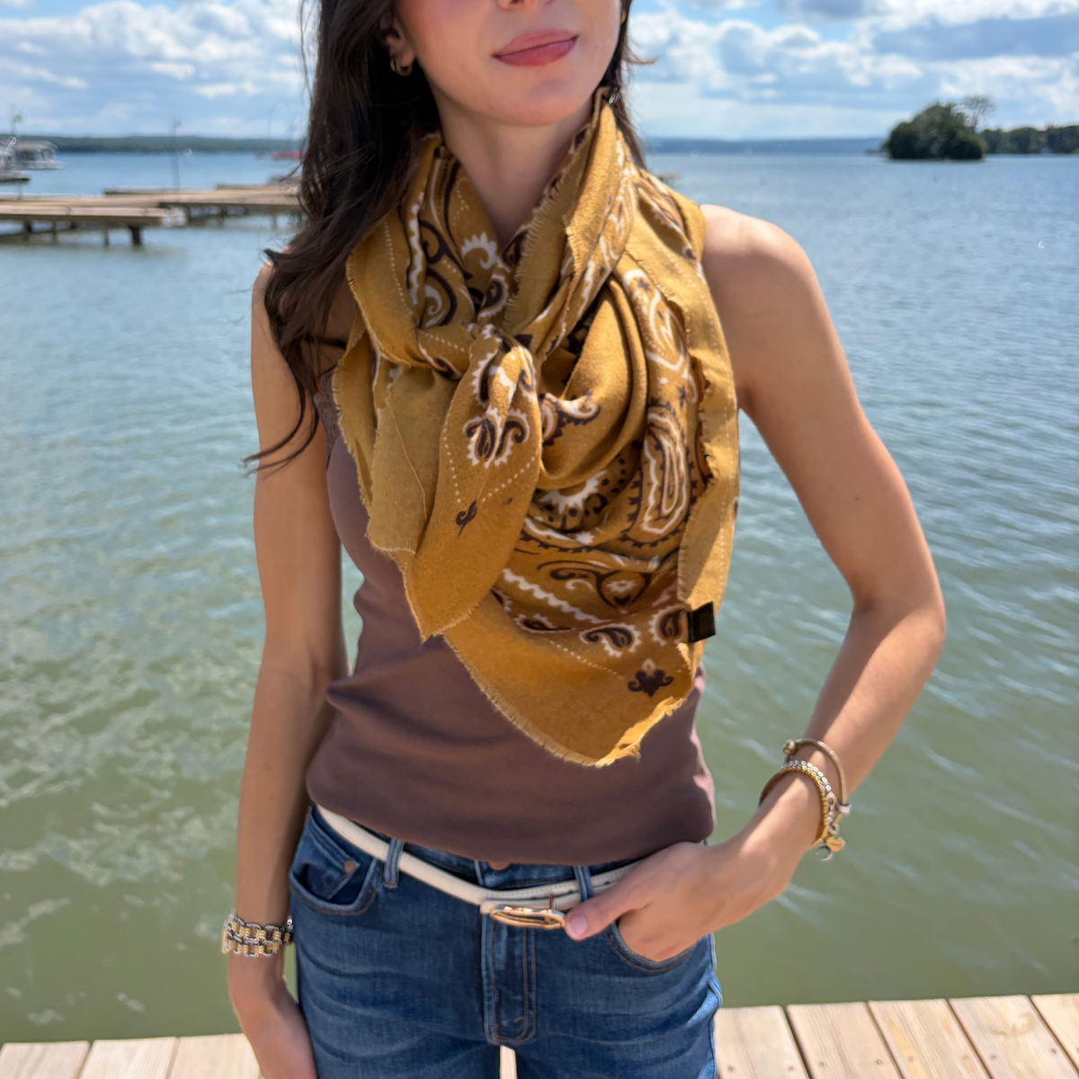 JULIETTE BANDANA SCARF YELLOW