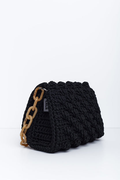 BLACK BUBBLE TORTOISE CHAIN