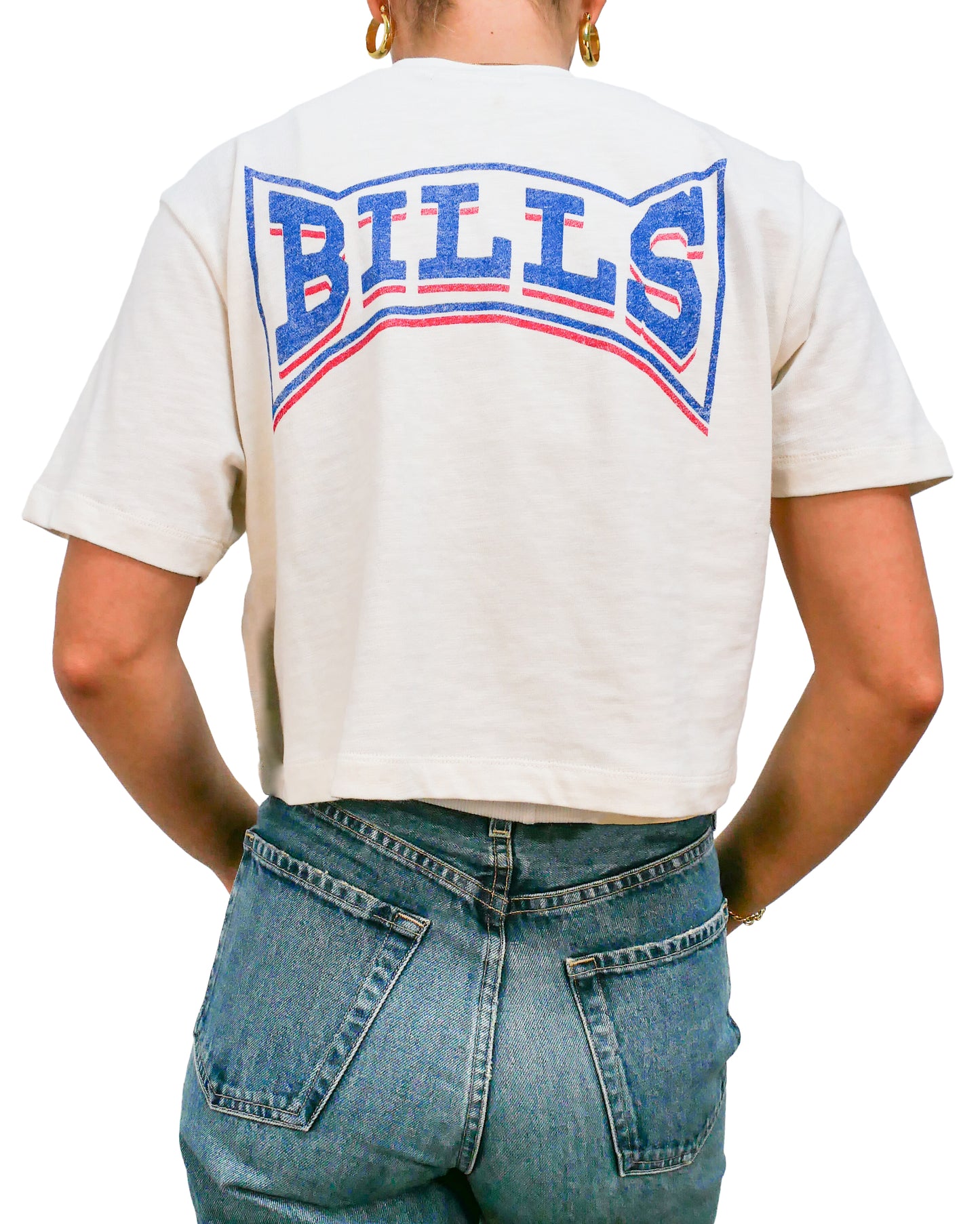 BILLS MOCK NECK CROP TEE