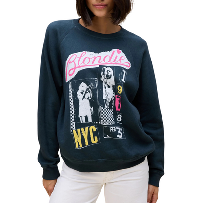 BLONDIE VALENTINE SWEATSHIRT VINTAGE BLACK