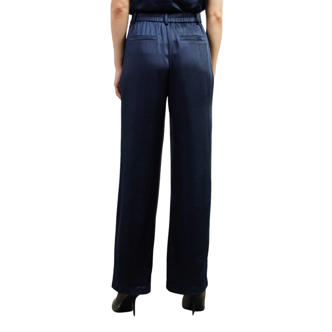 SATIN TROUSER NAVY