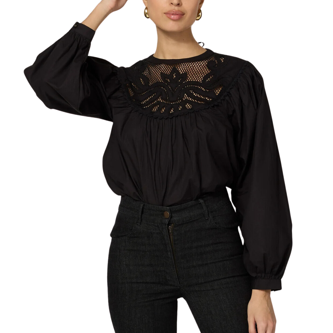 RAINE BLOUSE BLACK