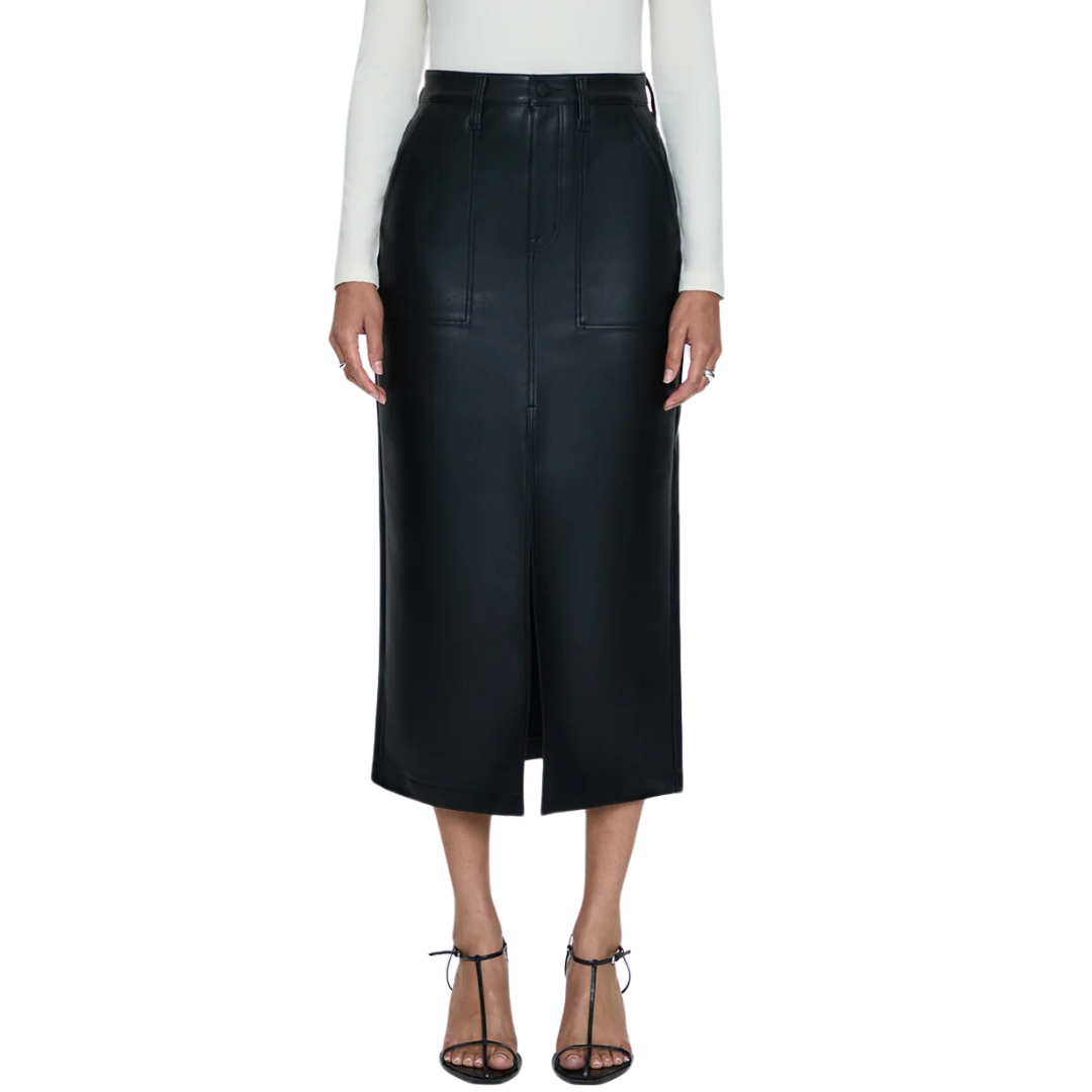 ALICE UTILITY MIDI SKIRT BLACK