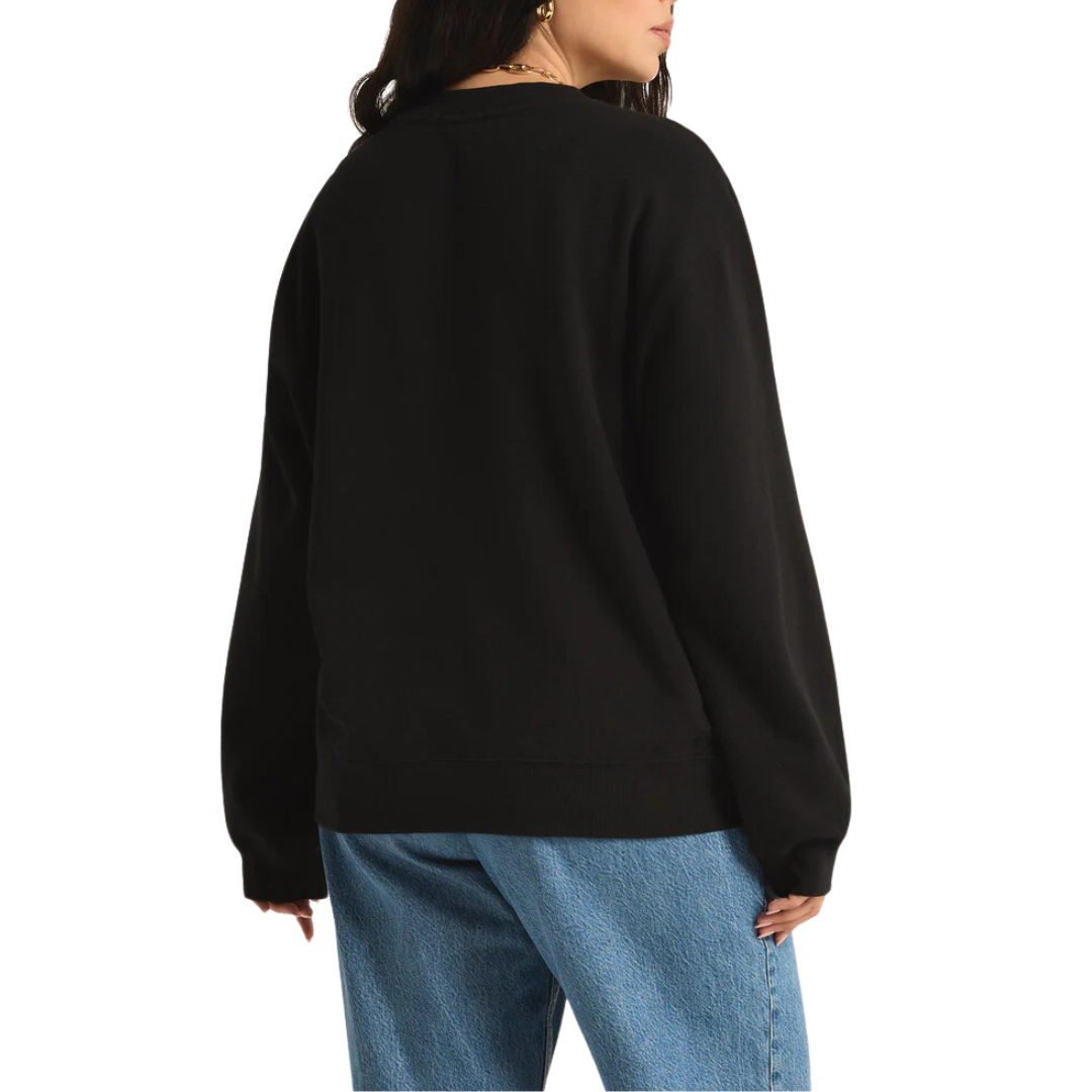 BOYFRIEND SWEATSHIRT BLACK