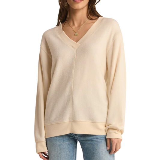 OFF THE CLOCK COZY SWEATSHIRT SEASALT