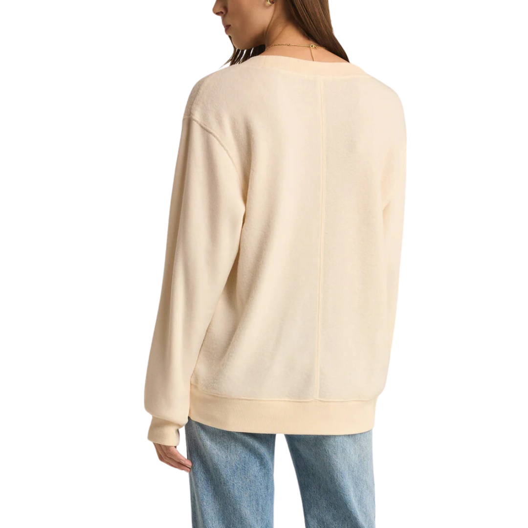 OFF THE CLOCK COZY SWEATSHIRT SEASALT