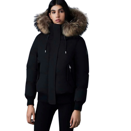 NEFI BOMBER DOWN JACKET BLACK