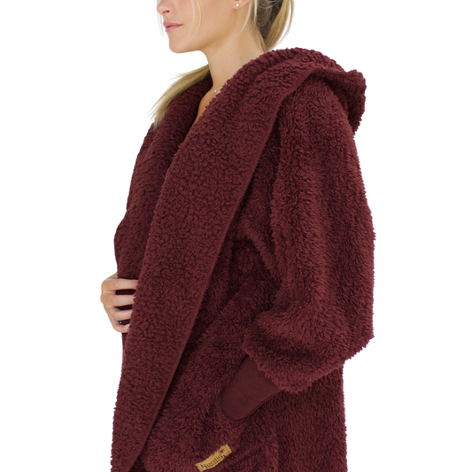 CHOCOLATE CHERRY SHERPA WRAP