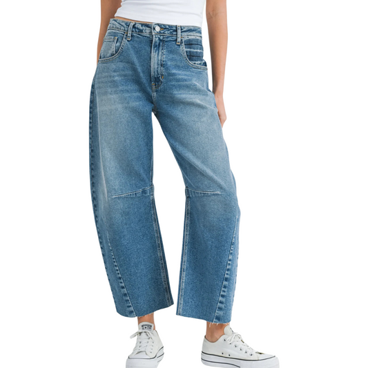 BARREL JEAN MEDIUM WASH