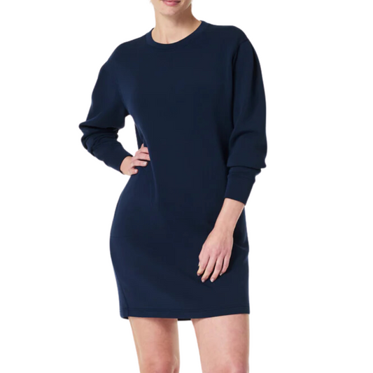 AIRESSENTIALS CREW NECK DRESS NAVY