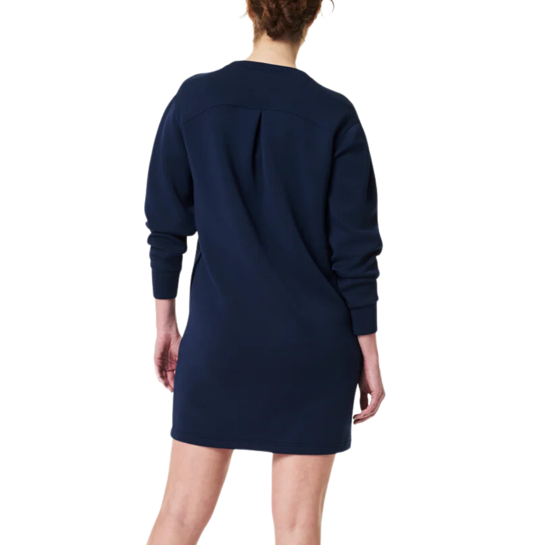 AIRESSENTIALS CREW NECK DRESS NAVY