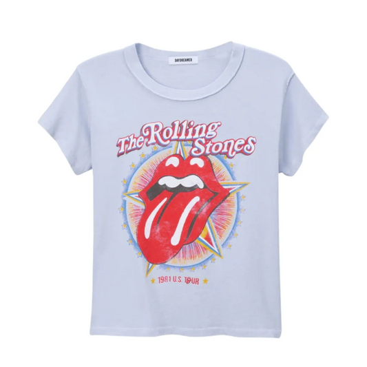 ROLLING STONES US TOUR TEE LAVENDER SKY