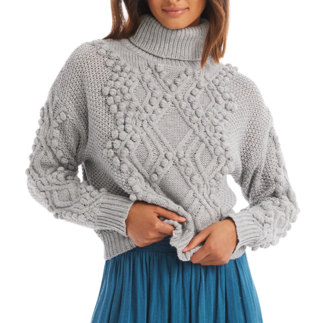 DAPHNE SWEATER HEATHER GREY