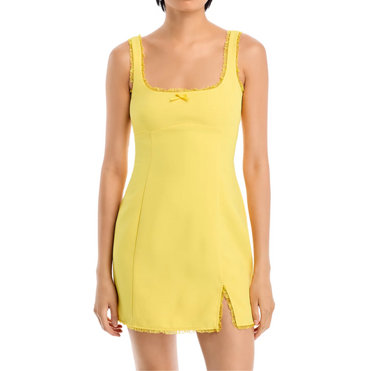 VALETTA DRESS ELECTRIC YELLOW