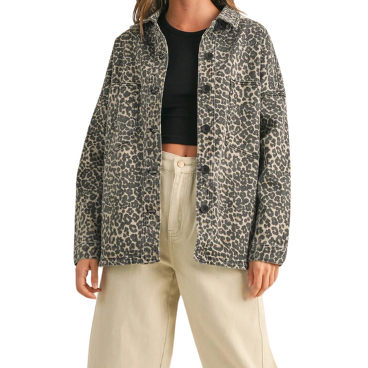 LEOPARD PRINT SHACKET