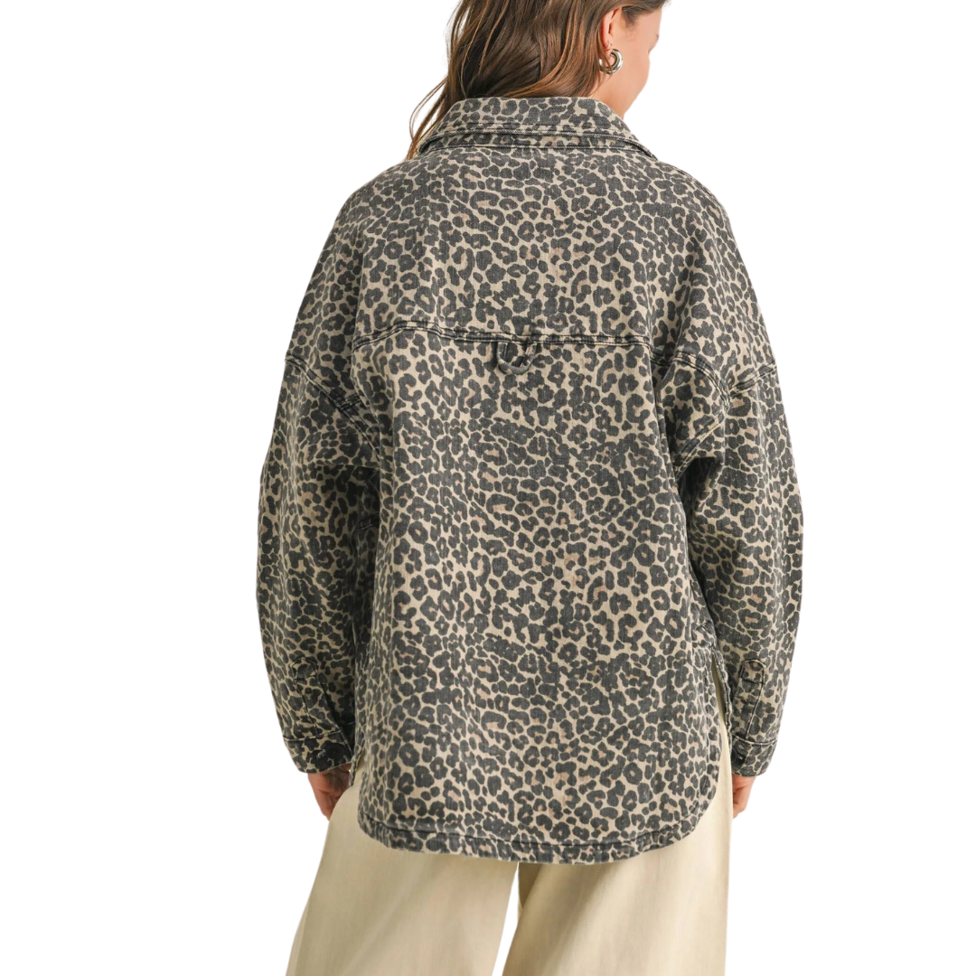 LEOPARD PRINT SHACKET