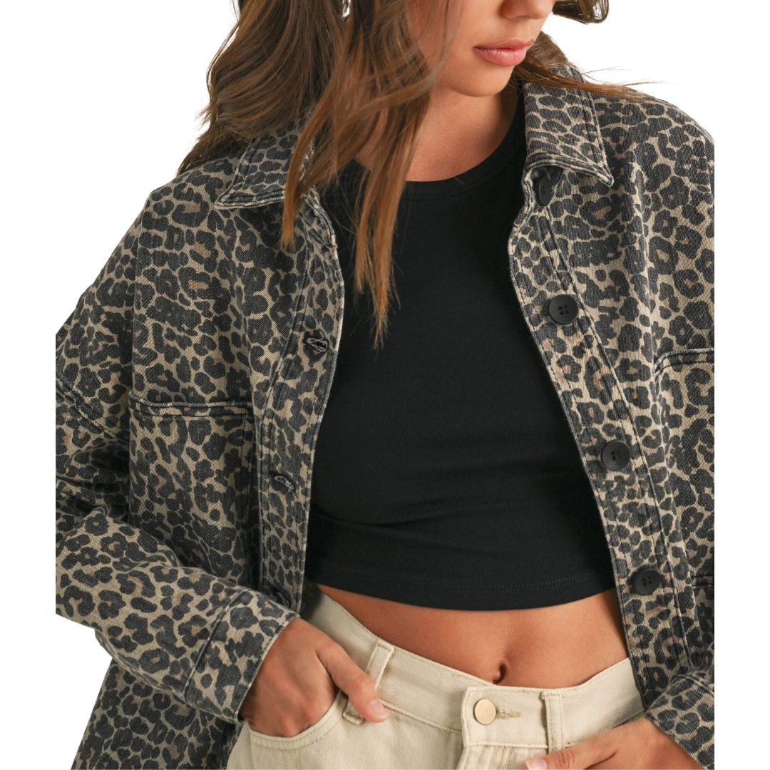 LEOPARD PRINT SHACKET